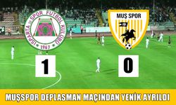 Muşspor, deplasmandan yenik ayrıldı