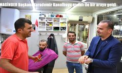 MAGİNDER Başkanı Karademir, Kanalboyu esnafını ziyaret etti