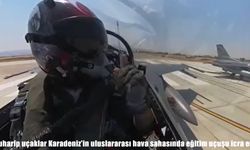 Türk muharip uçakları Karadeniz uluslararası hava sahasında eğitim uçuşu yaptı