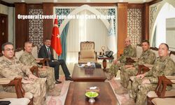 Orgeneral Levent Ergün Hakkâri Valisi Çelik’i ziyaret etti
