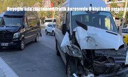 Beyoğlu’nda zincirleme trafik kazası: 8 yaralı