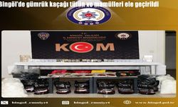 Bingöl’de gümrük kaçağı tütün ve tütün mamulleri ele geçirildi