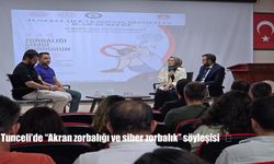 Tunceli’de “Akran zorbalığı ve siber zorbalık” konulu söyleşi düzenlendi