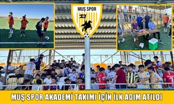 Muşspor altyapı seçmelerine yoğun ilgi