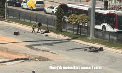 Elazığ’da motosiklet kazası: 1 kişi yaralandı