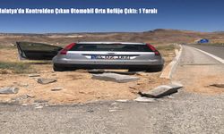 Malatya’da Kontrolden Çıkan Otomobil Orta Refüje Çıktı: 1 Yaralı