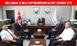 Muş Valisi Çakır’dan İl Milli Eğitim Müdürü Altay’a ‘Hayırlı olsun’ ziyareti