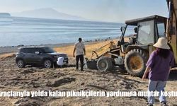 Van’da Mahsur Kalan Piknikçilere Muhtardan Anında Müdahale