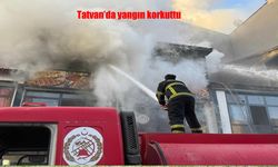 Tatvan’da İş Yerinde Çıkan Yangın Korkuttu