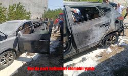Van'da Korkutan Araç Yangını: Park Halindeki Otomobil Yandı