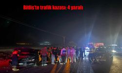 Bitlis Tatvan’da Trafik Kazası: 4 Kişi Yaralandı