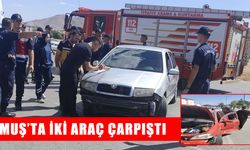 Muş'ta trafik kazası: İki otomobilde maddi hasar oluştu