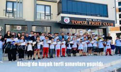 Elazığ’da Kick Boks Kuşak Terfi Sınavlarında Sporcular Yeni Kuşaklarına Kavuştu