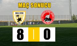 Muşspor 8 golle rakibine gol olup yağdı