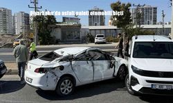 Diyarbakır’da Asfalt Paleti Dehşeti: Otomobil Sürüklenerek Ticari Araca Çarptı