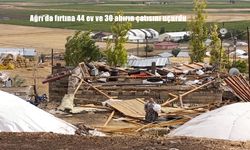 Ağrı’da Şiddetli Fırtına Köyü Vurdu: 44 Ev ve 30 Ahırın Çatısı Uçtu