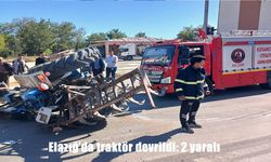 Elazığ’da Traktör Devrildi: 2 Kişi Yaralandı