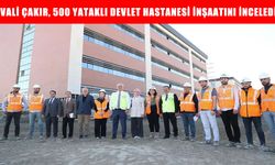 Muş Valisi Çakır, 500 yataklı devlet hastanesi inşaatını inceledi