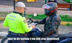 Iğdır’da Trafik Denetimleri: Bir Haftada 5 Bin 668 Araç Kontrol Edildi