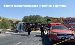 Kontrolden Çıkan Tır Devrildi, Sürücü Hava Ambulansı ile Hastaneye Kaldırıldı