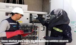 Sayaç okurken para buldu, hiç düşünmeden sahibine ulaştırdı