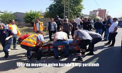 Iğdır'da meydana gelen kazada 3 kişi yaralandı