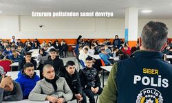 Erzurum polisinden sanal devriye