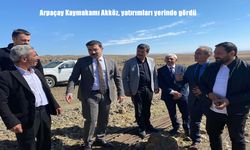 Arpaçay Kaymakamı Akköz, Köylerdeki Yatırımları Yerinde İnceledi