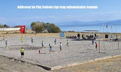 Adilcevaz'da Plaj Futbolu Ligi etap müsabakaları başladı