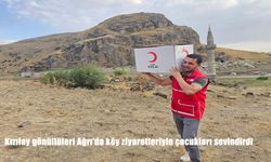 Kızılay Gönüllülerinden Ağrı’da Köy Çıkarması: Çocuklar ve Yaşlılar Unutulmadı
