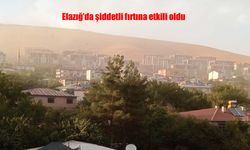 Elazığ’da Şiddetli Fırtına Vatandaşlara Zor Anlar Yaşattı