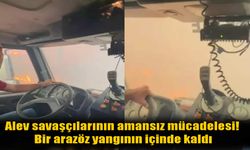 Ezine’de korku dolu anlar: Arazöz alevlerin arasında kaldı!