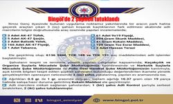 Bingöl’de Silah ve Uyuşturucu Operasyonu: 2 Şüpheli Tutuklandı