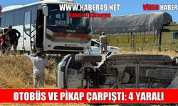 Diyarbakır-Muş seferini yapan yolcu otobüsü kaza yaptı: 4 yaralı