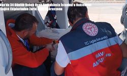 Van’da 34 Günlük Bebek Uçak Ambulansla İstanbul’a Nakledildi: Sağlık Ekiplerinden Zorlu Sevk Operasyonu