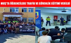 Muş İl Jandarma Komutanlığı'ndan öğrencilere trafik ve güvenlik eğitimi