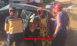 Tunceli’de Trafik Kazası: 5 Yaralı