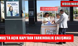 Muş’ta 'Açık Kapı'dan kadına yönelik şiddetle mücadelede farkındalık çalışması