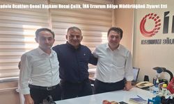 Anadolu Ocakları Genel Başkanı Recai Çelik, İHA Erzurum Bölge Müdürlüğünü Ziyaret Etti