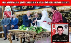 Vali Çakır, şehit Yücel Kurtoğlu'nun kız kardeşinin düğününe katıldı