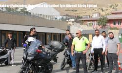 Hakkari Polisinden Motosiklet Sürücüleri İçin Güvenli Sürüş Eğitimi