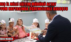 Milli Eğitim Müdürü Altay, anaokulu öğrencileriyle buluştu