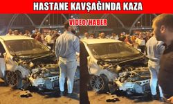 Muş Devlet Hastanesi kavşağında kaza