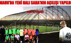 MAUN Rektörü Alican, halı saha açılış maçına katıldı