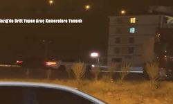 Elazığ’da Drift Yapan Araç Kameralara Yansıdı