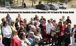 Erzurum Nenehatun Kız Anadolu Lisesi Mezunları 50 Yıl Sonra Bir Araya Geldi