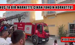 Muş’ta bir markette yangın paniği!