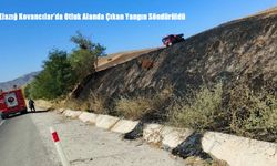 Elazığ Kovancılar’da Otluk Alanda Çıkan Yangın Söndürüldü