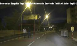 Erzurum’da Otoyolda Yaya Yürüyüşü Kamerada: Gençlerin Tehlikeli Anları Tepki Çekti
