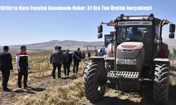 Bitlis’te Kuru Fasulye Hasadında Rekor: 37 Bin Ton Üretim Gerçekleşti